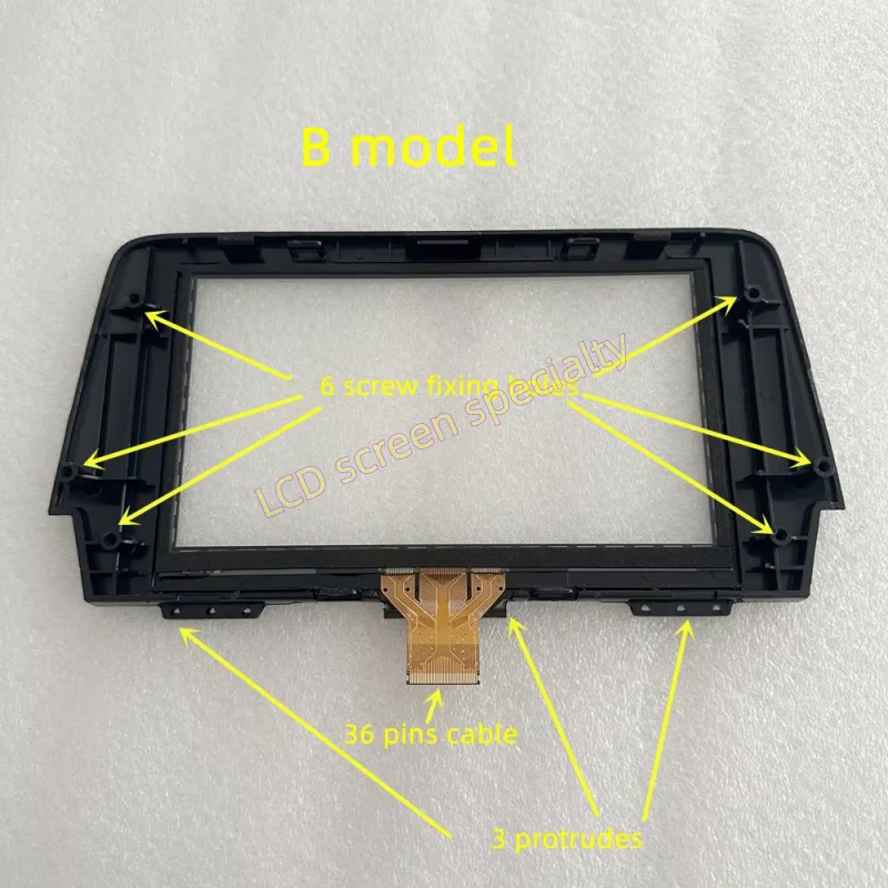 7-inch Glass Touch Screen Panel Digitizer Sensor for Mazda 6 2016-2018 Radio DVD Player GPS Navigation