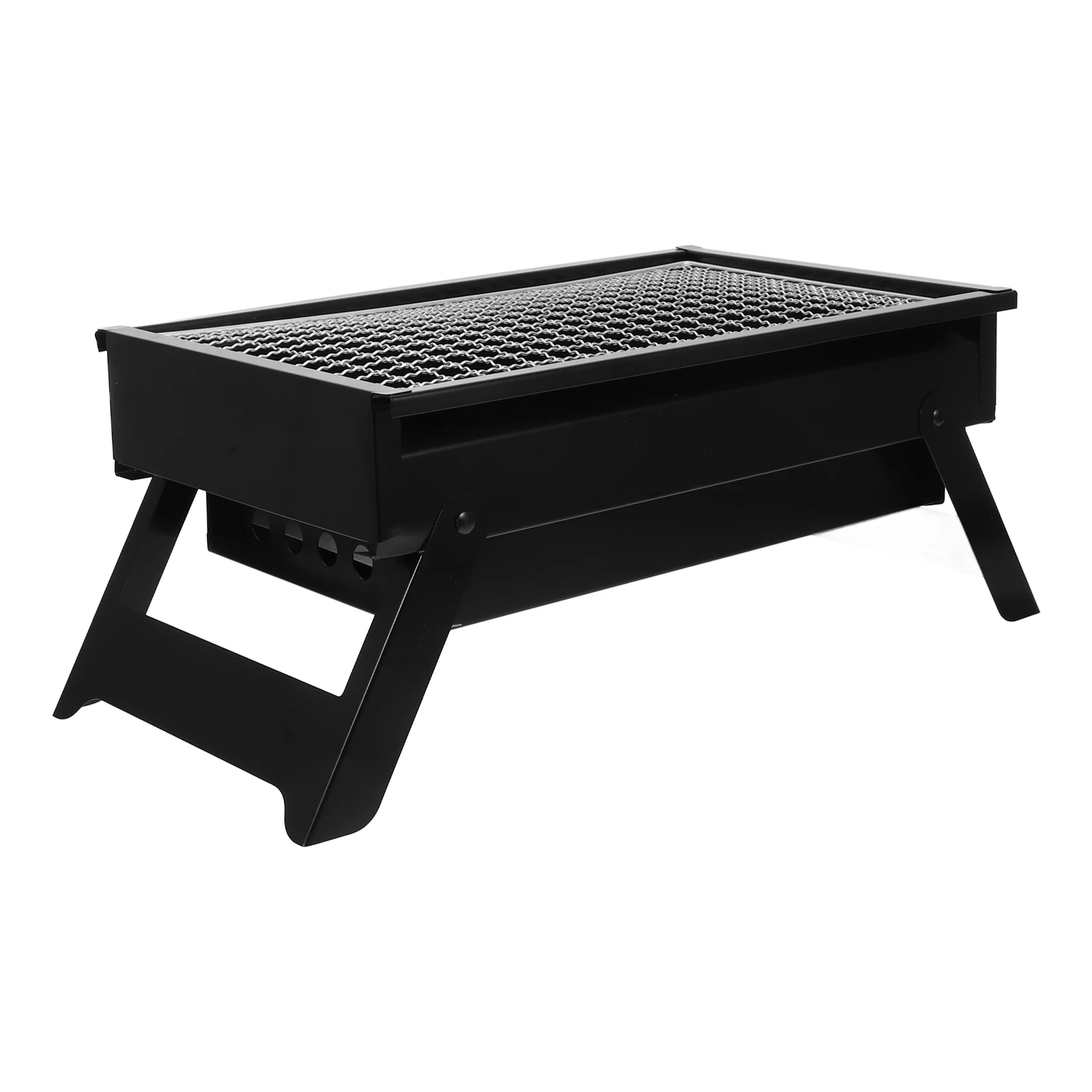 

Portable BBQ Grill Camping Travel Foldable Charcoal Barbecue Stainless Steel Outdoor Cooking Small Tabletop Grills