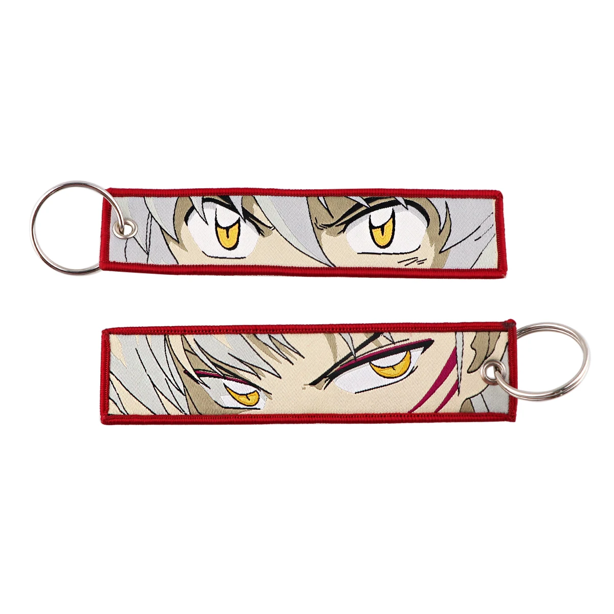 Anime Key Fobs Holder Keychain for Motorcycles Key Ring Embroidery Key Tag Fashion Chaveiro Backpack Accessories