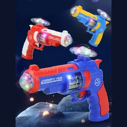 Pistola de juguete Musical con luz 77HD para niños, juguete electrónico divertido para interiores y exteriores, perfecto para