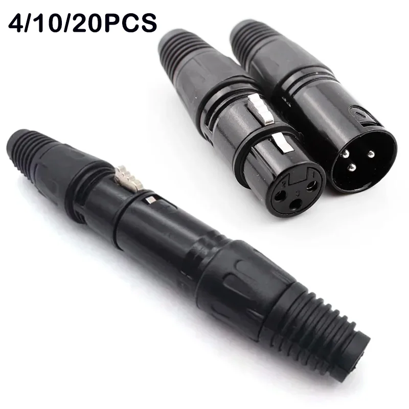 

4/10/20pcs 3Pin XLR Cable Audio Cable 3 Pole XLR Male to Female for Mixer Amplifiers Sound Cannon Balanced XLR Line