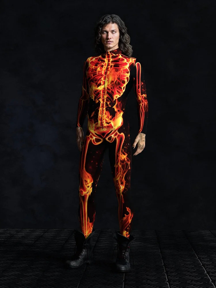 Рисунок 2 - Колготки с пламенным скелетом на Хэллоуин