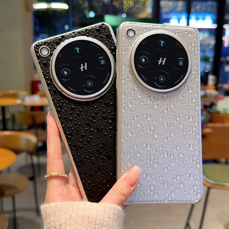 

Light Luxury Raindrop Pattern Case for OPPO Find X8 Ultra X8 Pro X8s Pro Plus Shockproof Oil Plating Stylish Protective Cover
