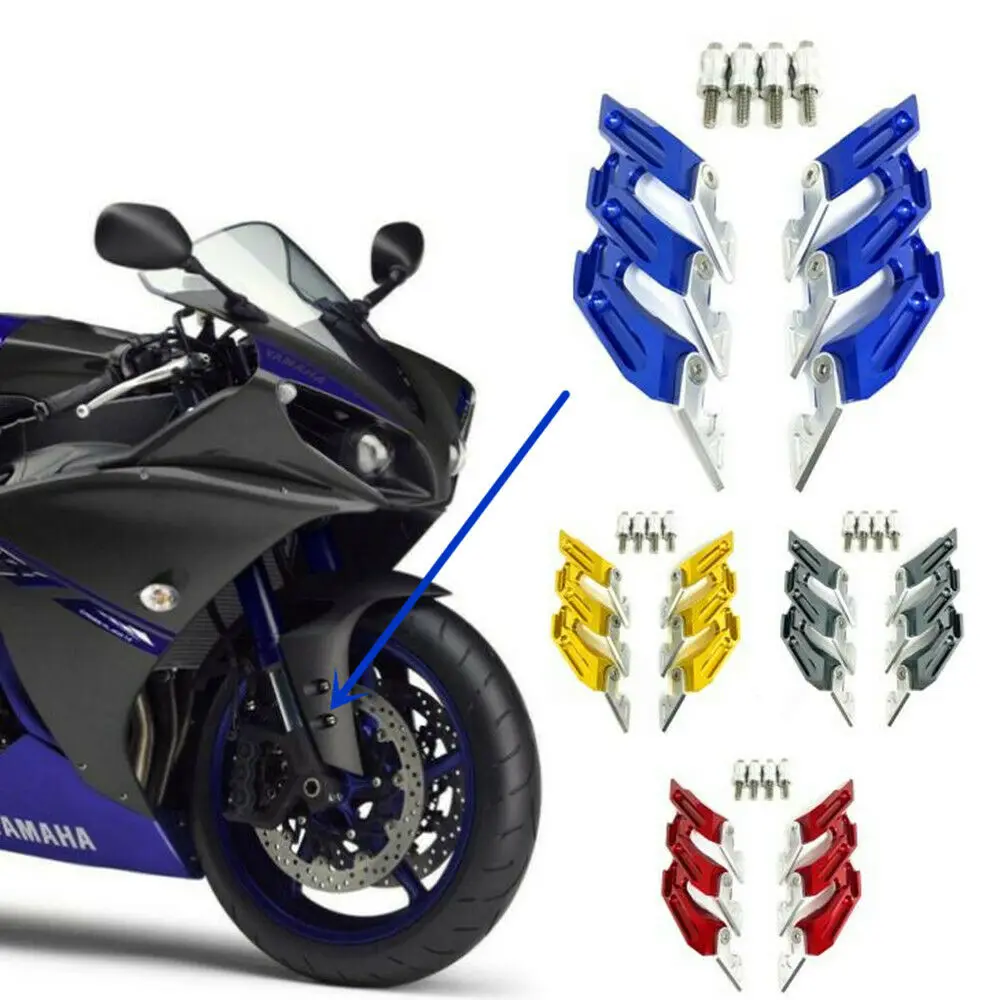 

CNC Front Fork Fender Side Mudguard Sliders For YAMAHA R1 2002-2018 R6 2017-2020