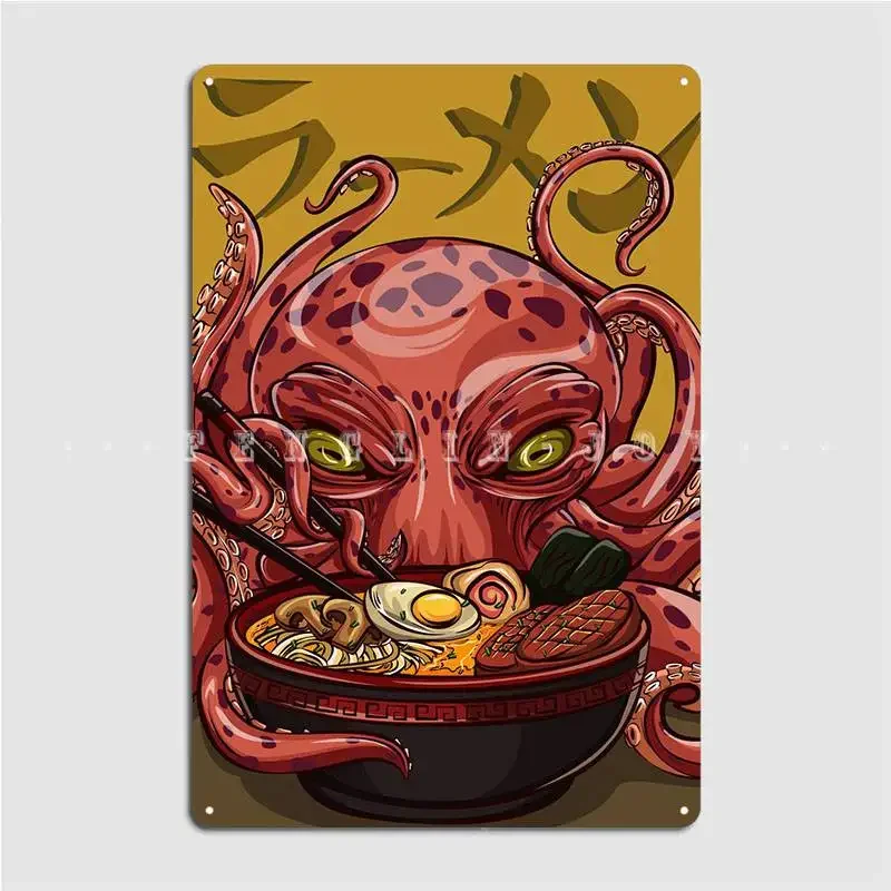 Ramen Poster Metal Plaque Wall Decor Club Bar Classic Club Home Tin Sign Poster