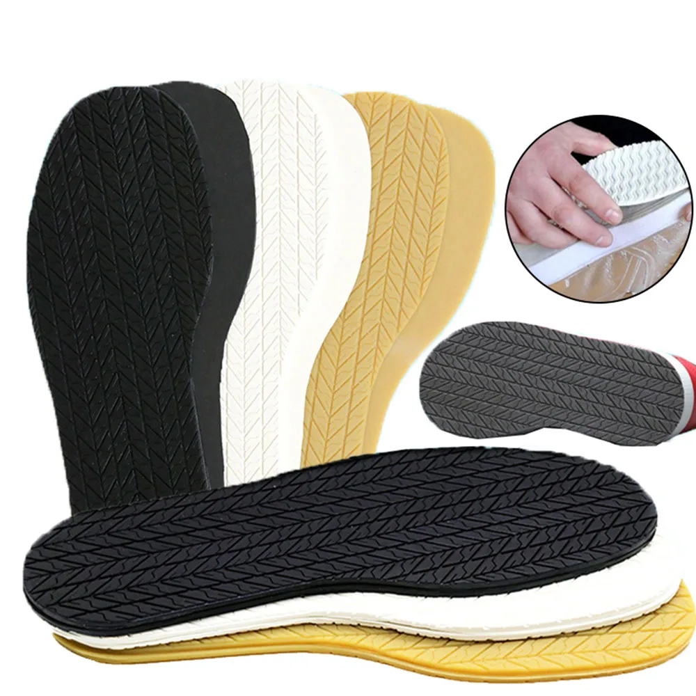 

DIY Repair 1 Pair Full Sole Protector Sneaker Repair Worker Shoes Outsole Anti Slip Foot Pads Rubber Non-Slip Sole Stickers Pads