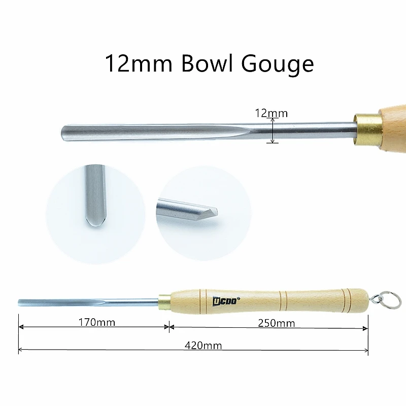 Imagem -05 - Ucdo-hss Woodtourning Tools Grupo Spindle Roughing Bowl Gouge Tool Raspador Skew Chisel para Carpintaria Torno Pcs