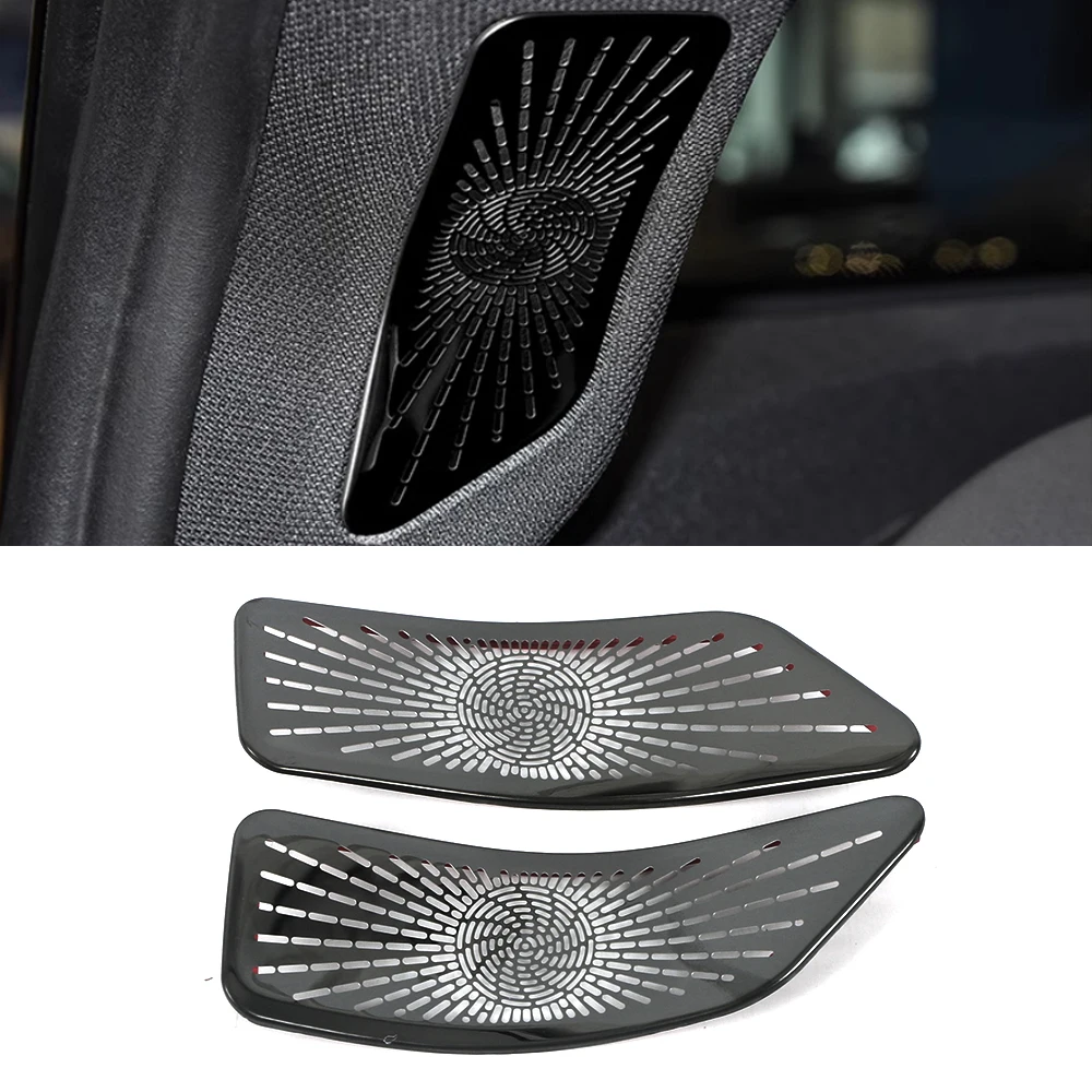 

Для BMW IX 2022 2023 2024, крышка аудиодинамика на дверь автомобиля, накладка на громкоговоритель, накладка на рамку, наклейка из нержавеющей стали, аксессуары для интерьера