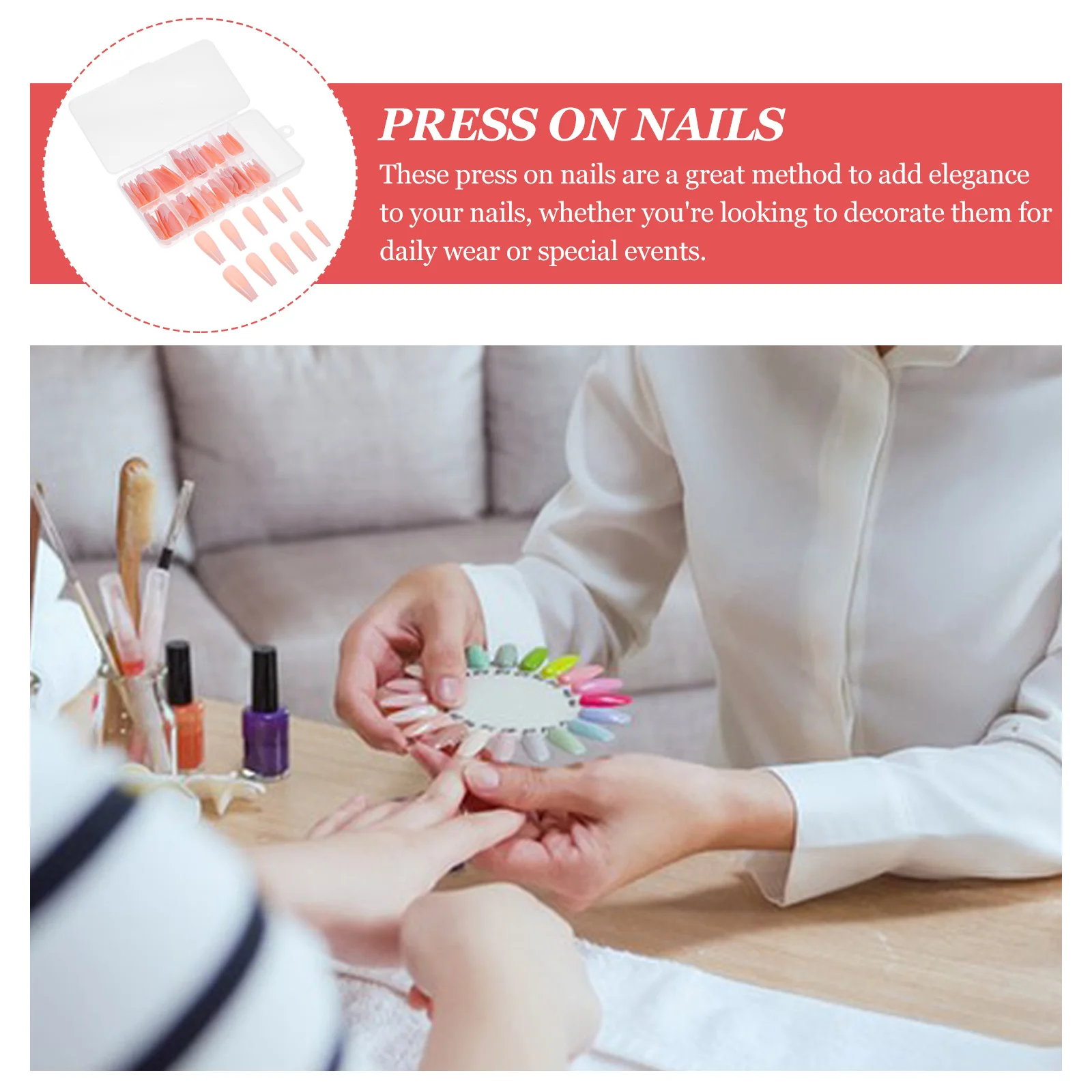 

120Pcs Glue on Nails French Design Press on Fake Nails for Women Wedding Birthday Manicure Supplies False Nail