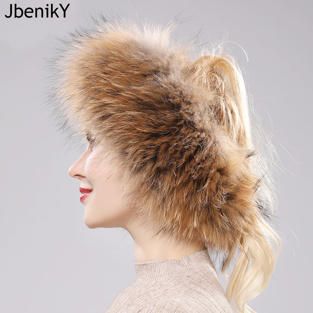 Hot Sale Brand Women Real Fox Fur Scarf Girls Warm Soft Knitted Good Elastic Real Fox Fur Headband Natural Fox Fur Ring Scarves