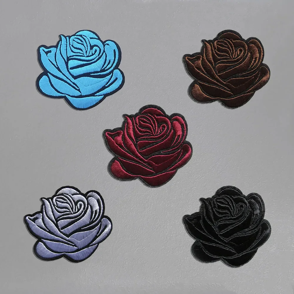 Wholesale sales of 1 piece flower embroidery Hot melt adhesive ironing clothing Embroidery Sewable clothing patch accessories