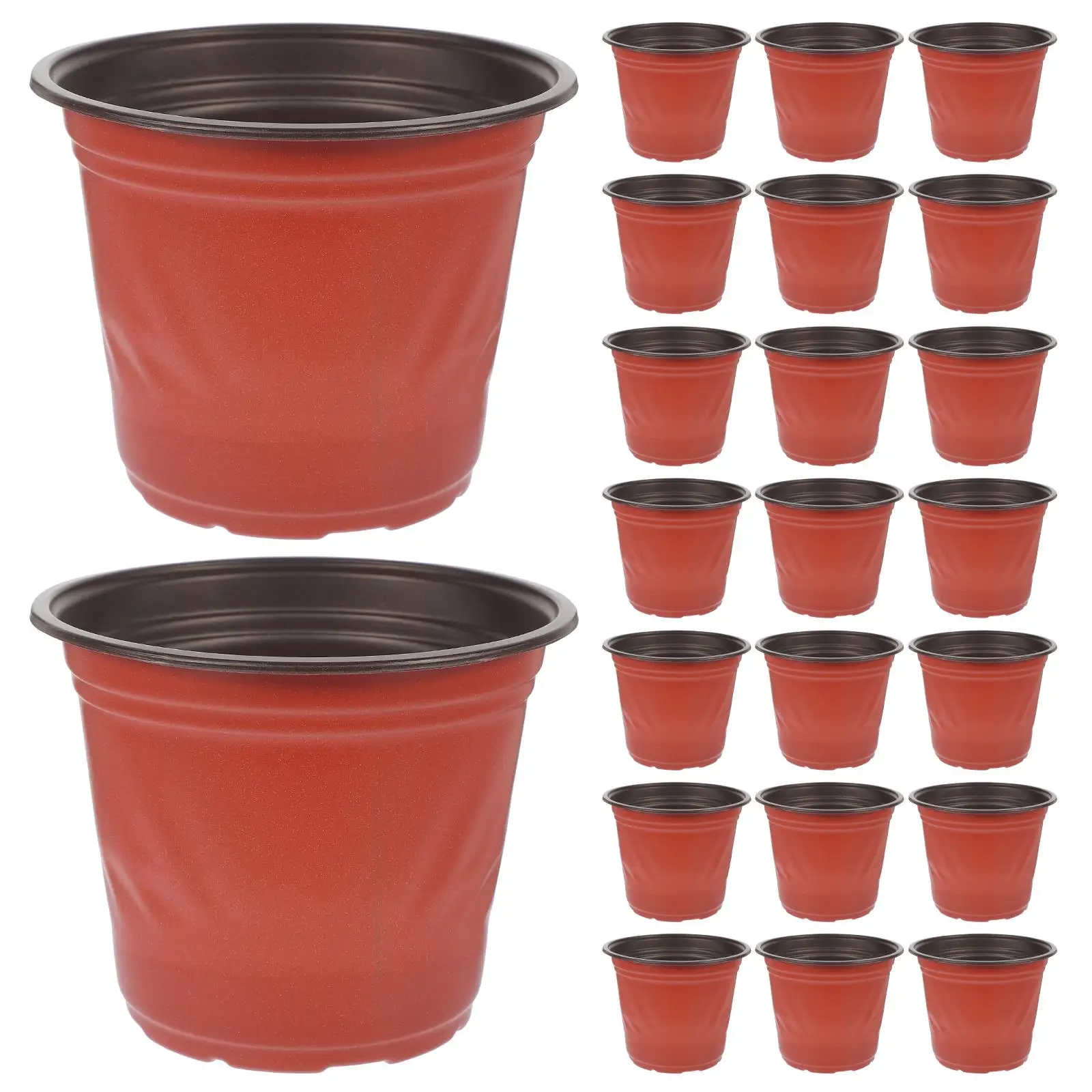 

50 Pcs Small Seedling Pots Plant Nursery Containers PP Material Drainage Holes 10cm Diameter Garden Supply Succulent Planter Pot