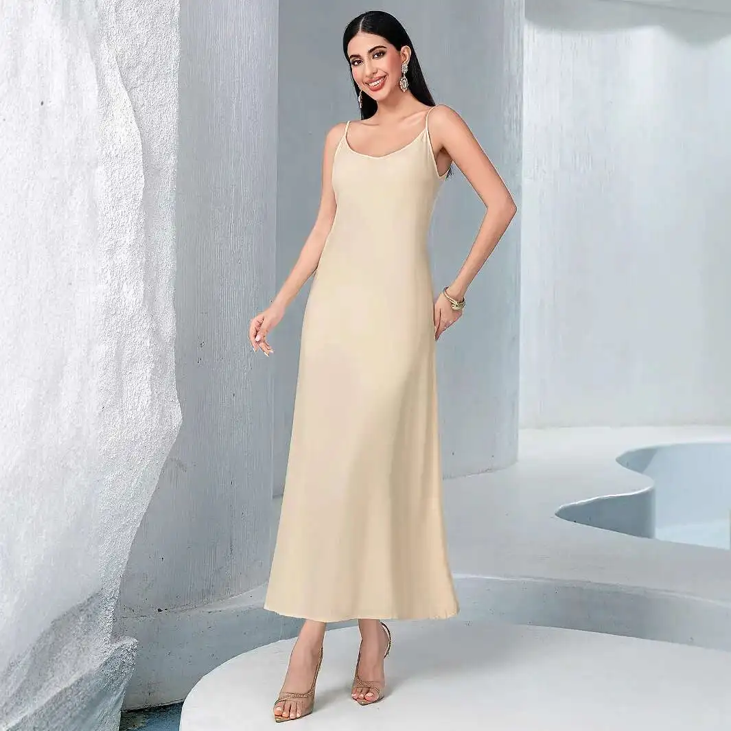 Ba 5068m couleur demi-haut cou sangle deux pièces en mousseline de soie Robe dubaï Robe de soirée Robe Abaya Ramadan dubaï luxe Islam élégant