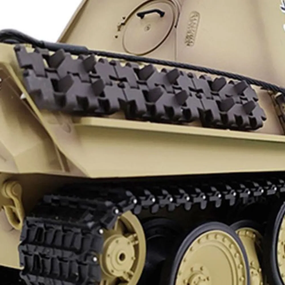 

1/16 Henglong RTR 7.0 RC Tank German Panther G 3879 Steel Gearbox BB IR Sound Smoking 2.4G Radio 1800MAH Battery 320 Degree