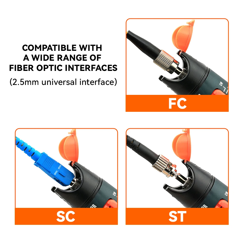 FCST-Kit de prueba de fibra óptica 2 piezas FTTH, localizador Visual de fallos tipo bolígrafo, 10mw y medidor de potencia óptica de fibra óptica,