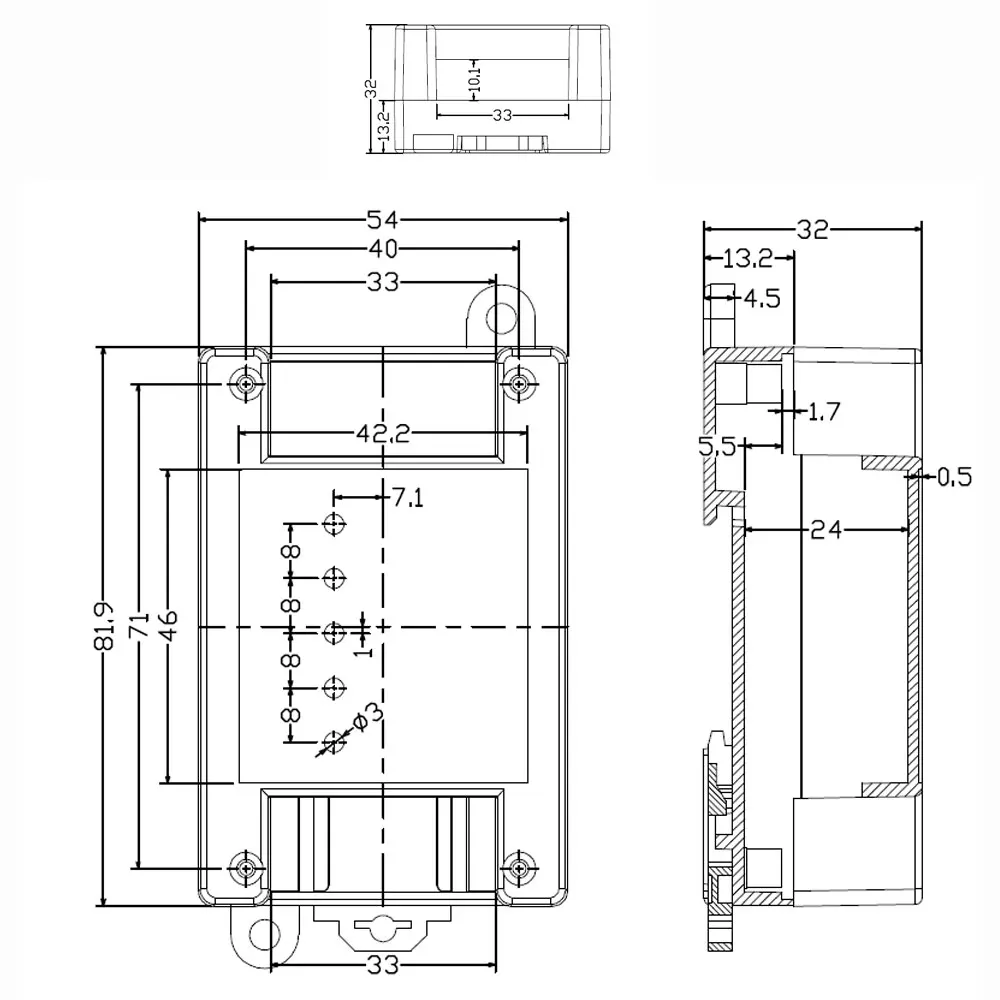 Imagem -04 - Codificador de Ângulo de Escala Linear Régua de Grade Conversor de Módulo de Comunicação Sinal de Pulso Ttl a b para Comunicação Rs485