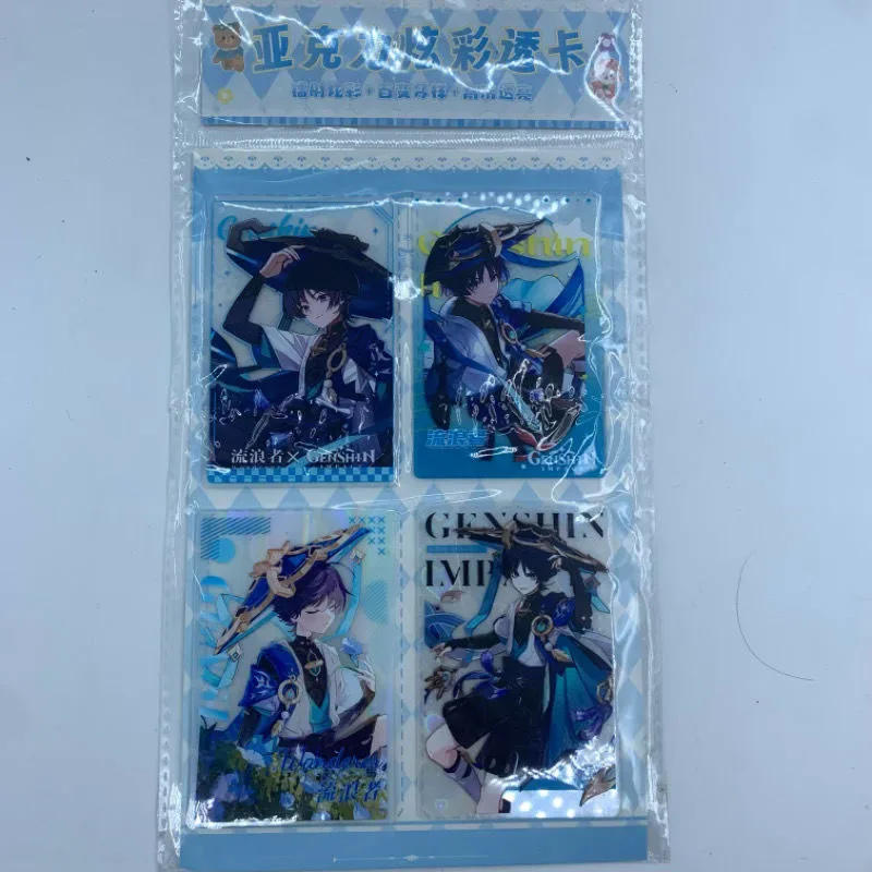 Anime Dea Storia Yae Miko Furina Raiden Shogun Keqing Ganyu Carte da collezione Regali di compleanno di Natale Giocattoli per bambini