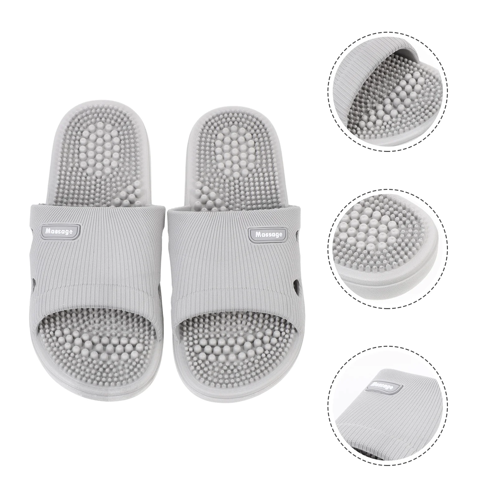 Foot Massage Slippers Simple Design Summer Household Breathable Non-slip Pvc Unisex