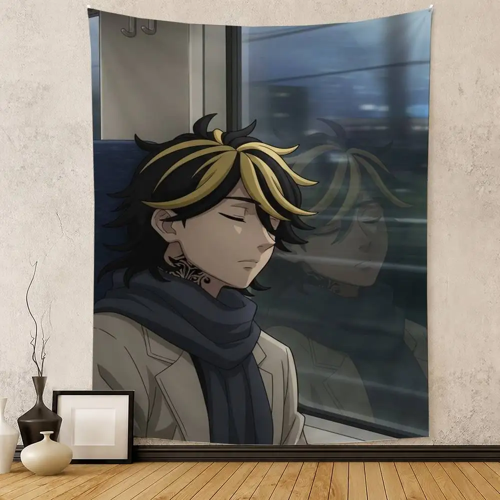 TokyoR-Revengers Kazutora Hanemiya Flag Digital Printing Banner for Garage Wall Out Door