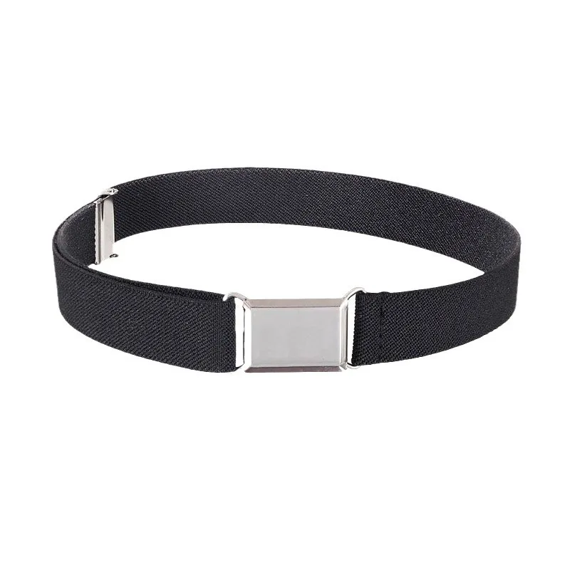 1 stücke Kinder Elastische Gürtel Junge Mädchen Einstellbare Elastische Leinwand Bund Stretch Taille Gürtel Mit Schnalle Student Gürtel Neutral gürtel – Detail 4