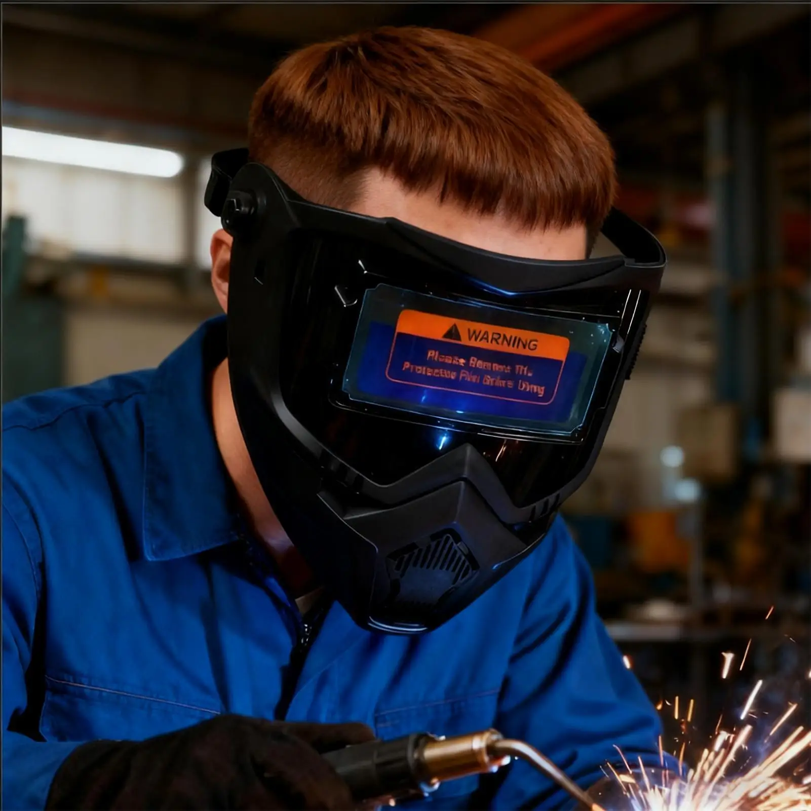 خوذة لحام معدات لحام السيارات سواد قبعة وهج حجب الوجه حامي ل قوس تيغ ميت البناء النجارة #3