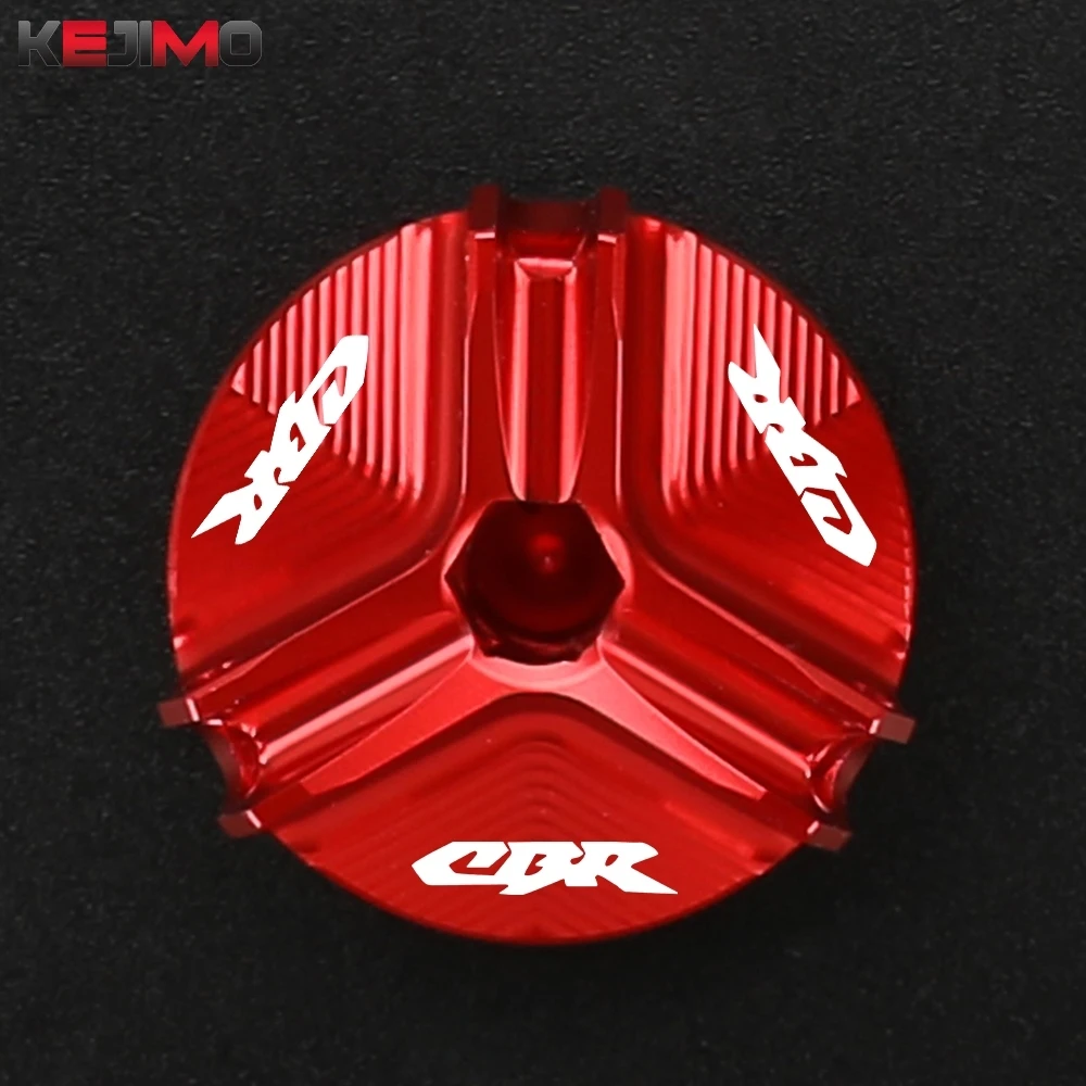 

M19*2.5 Motorcycle Aluminum For Honda CBR 250R/250RR/500R/600/600RR/650F 954RR 1000RR Engine Oil Cup Fuel Filler Tank Cap Cover