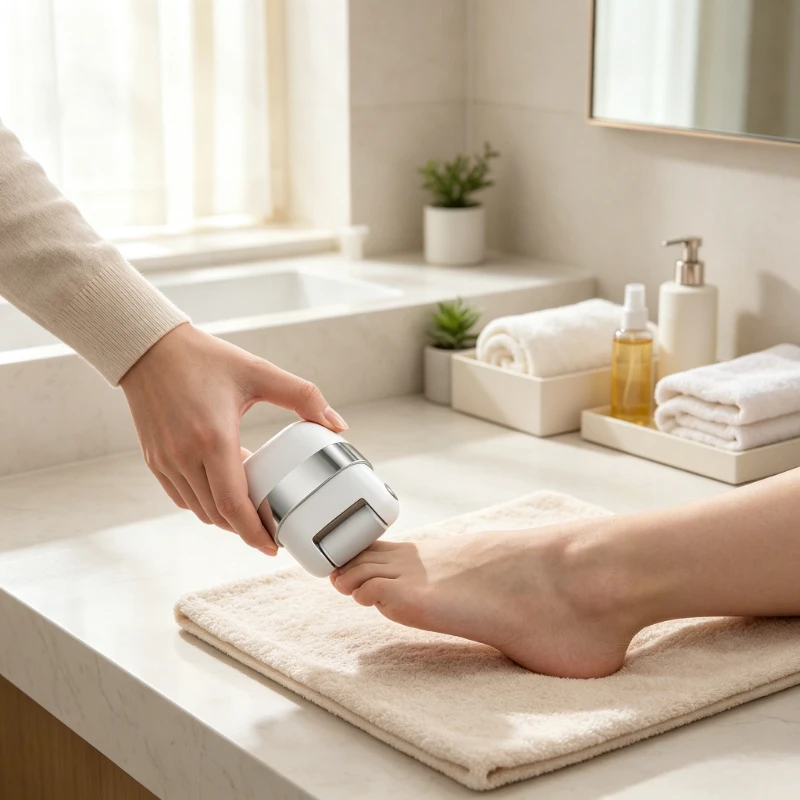 Electric Foot File Callus Remover Automatic Heel Dead Skin Grinder Rechargeable Pedicure Tool Black Home Care 전동 발각질 제거기
