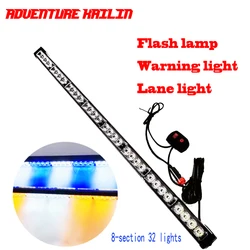 8-Section Flash Stick Stick Light Strobe Chief Superintendent Bar Strobe Light Barrier-Cleaning Car Automotive LED Strip Lights