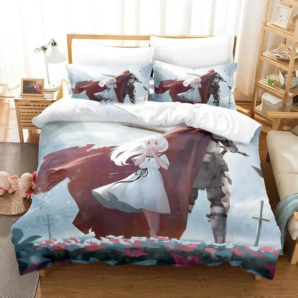 Ender Lilies Quietus of the Knights Set Boys Girls Twin Queen Size 2/3pcs Duvet Cover Pillowcase Bed Kids Adult Home Textile