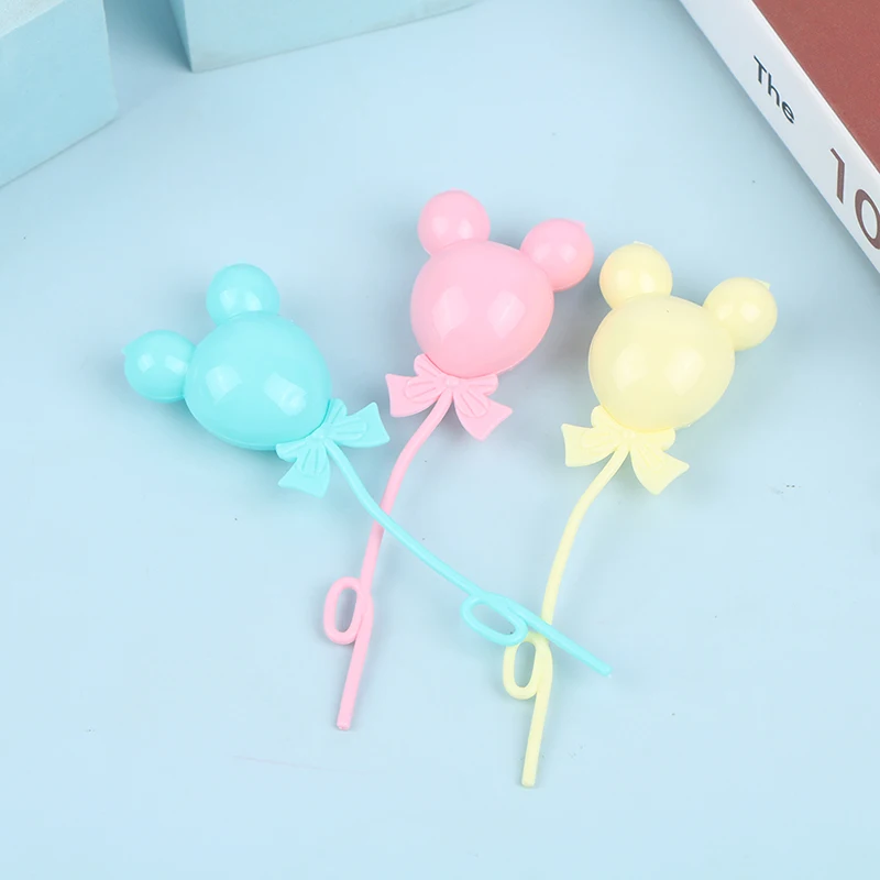 Ballons de Simulation pour maison de poupée, jouets miniatures colorés, accessoires de décoration pour maison de poupée, 3 pièces/ensemble, 1/12