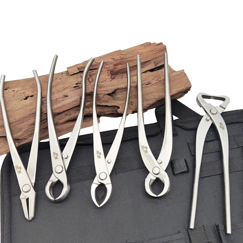 Stainless Steel Bonsai Tools Concave Knob Cutter Shear Scissors Branch Cutters Trunk Splitter for Garden Plant Modeling Design