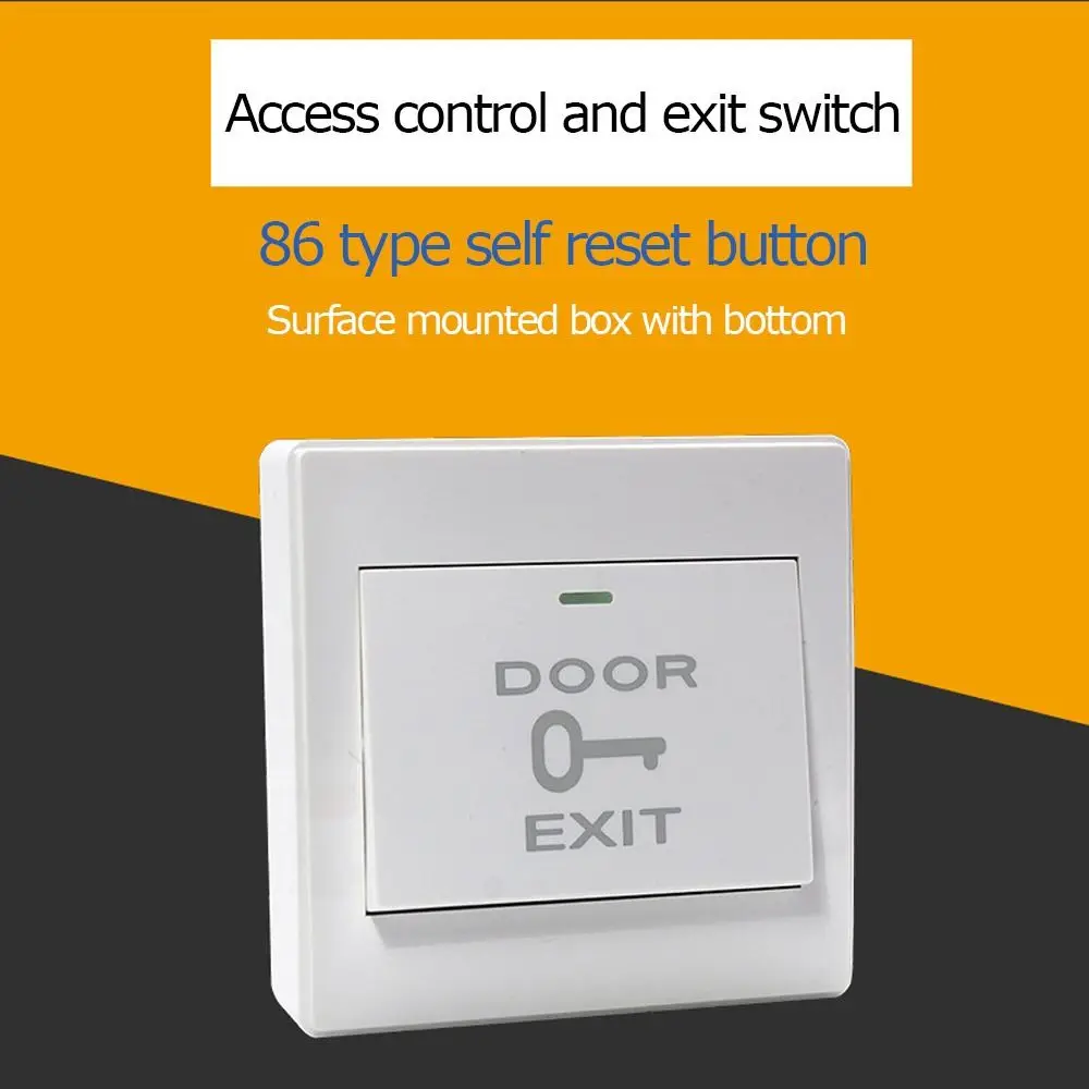 2pcs Hardware Gate Operator Access Control Door Exit Button Wall Push Button Door Open Switch Automatic Gate Opener