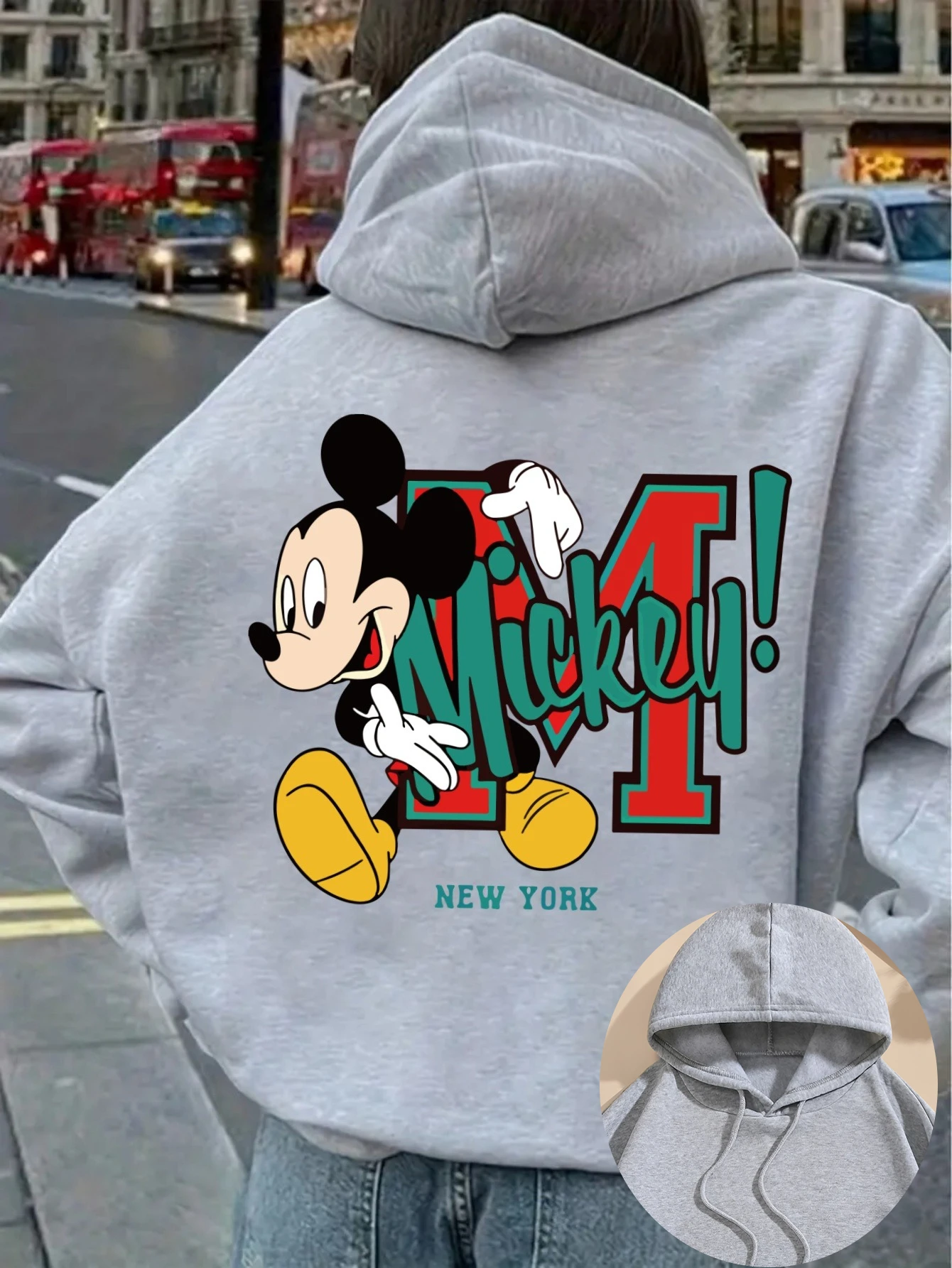 المرأة ديزني ميكي ماوس سلسلة هوديس القطن دافئ الصوف هودي البلوز البلوز الخريف الشتاء المتضخم معطف فوقي فضفاض