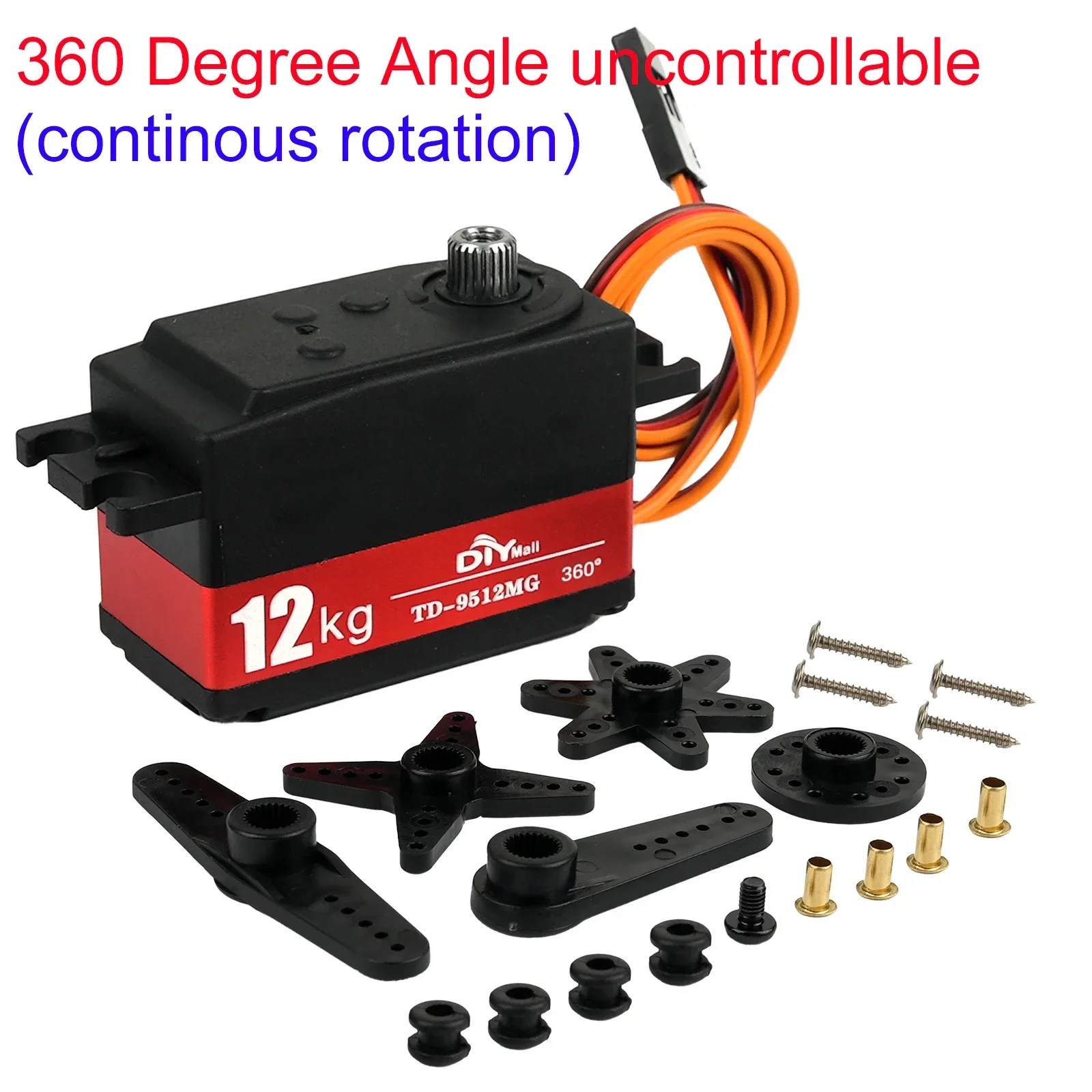 12 kg digitales Servo TD-9512MG Halbmetall 4,8 V-7,4 V Lenkgetriebe 180/270/360 Grad für RC Auto 1:8 1:10 Drift Car Flat Runner