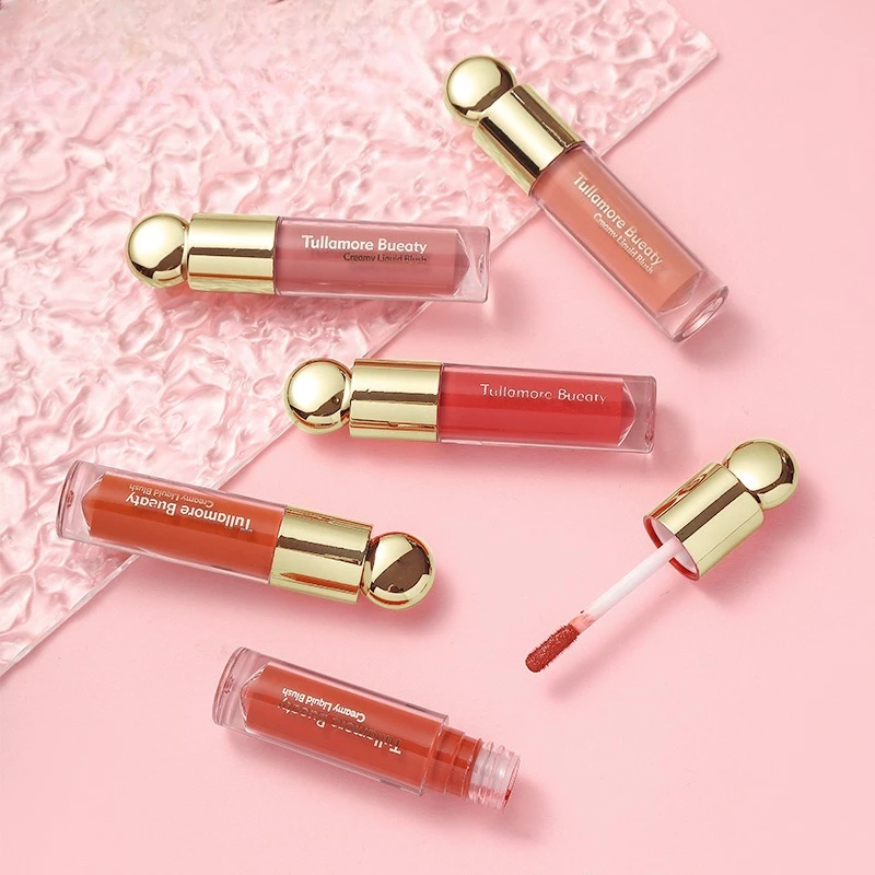 Fard liquide pas facile à décolorer, maquillage naturel soyeux, fard à joues hydratant éclaircissant