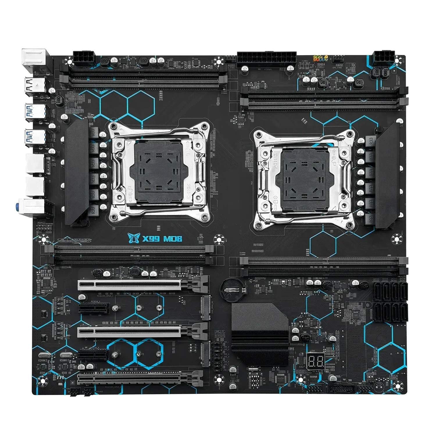 اللوحة الأم MACHINIST X99 MD8 LGA 2011-3 تدعم وحدة المعالجة المركزية المزدوجة Xeon 2690 2696 2683 V3 V4 معالج ذاكرة DDR4 NVME M.2 E-ATX