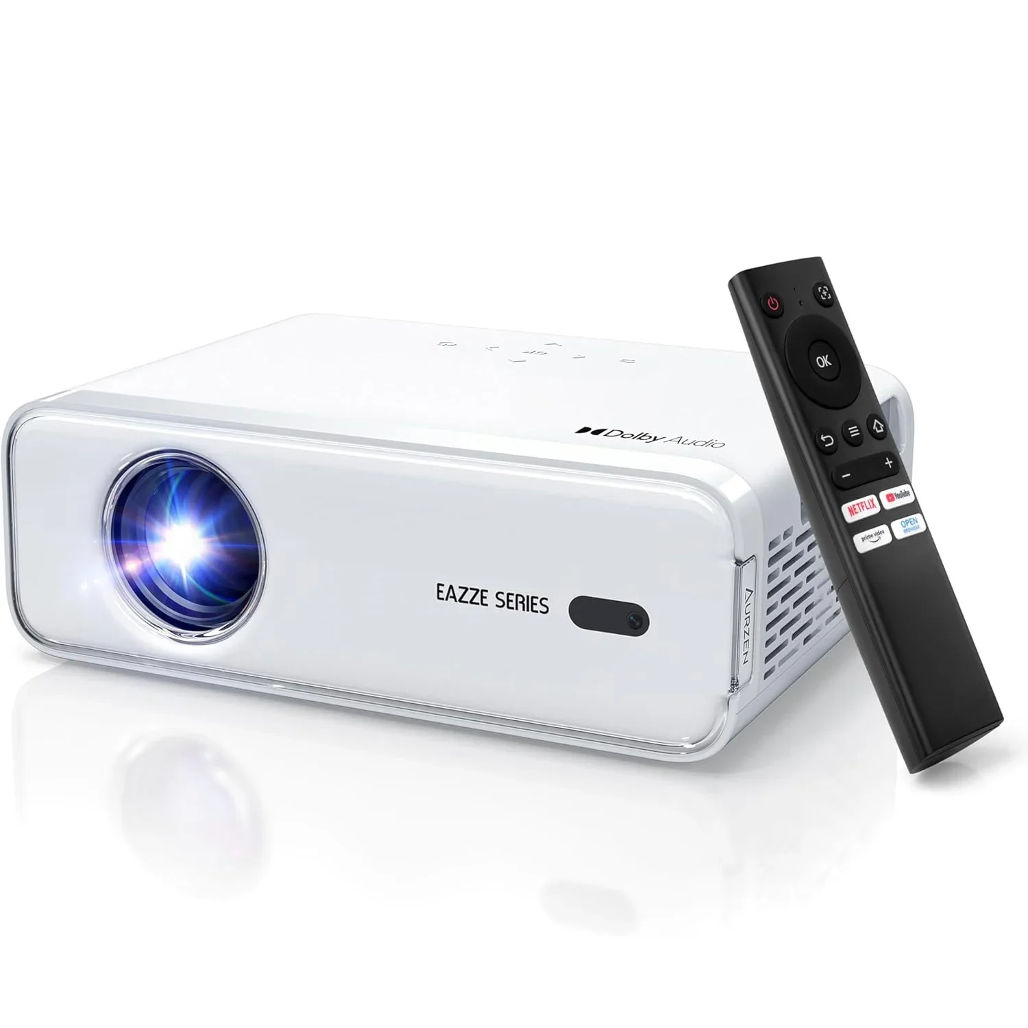 Aurzen Eazze D1 Smart Native 1080P Projector Netflix-Officially-Licensed Auto Focus Keystone DoIby Mini Portable Video Projector