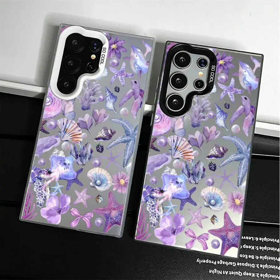 Creative Marine Organisms Case for Samsung Galaxy S26 S21 S25 Edge S23 S22 S24 FE Note 20 Ultra S20 Plus S23 Ultra Phone Cover