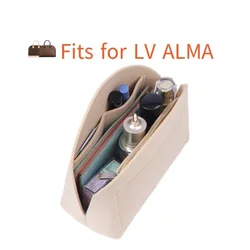 For Alma Insert Bag Organizer Makeup Handbag Organizer Inner Purse Portable Cosmetic Shell Bag Organizer