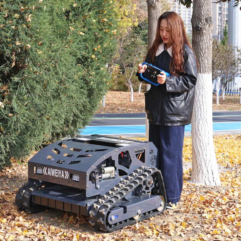 

Индивидуальная китайская фабрика с горячим нулевым поворотом 550 мм, автоматическая гусеничная газонокосилка с дистанционным управлением и деталями