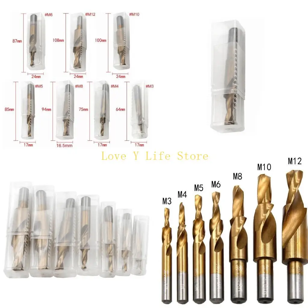 

L74C HSS Ступенчатые сверла Высокоскоростные стальные спиральные лестничные сверла Сверление форм для