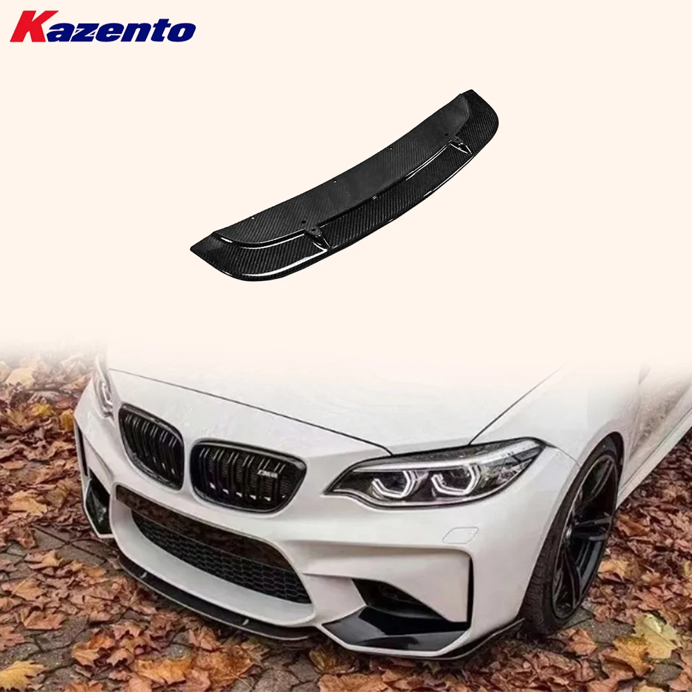 

For BMW M2 F87 Coupe 2016-21 Carbon ST Style Front Bumper Center Lip Diffuser