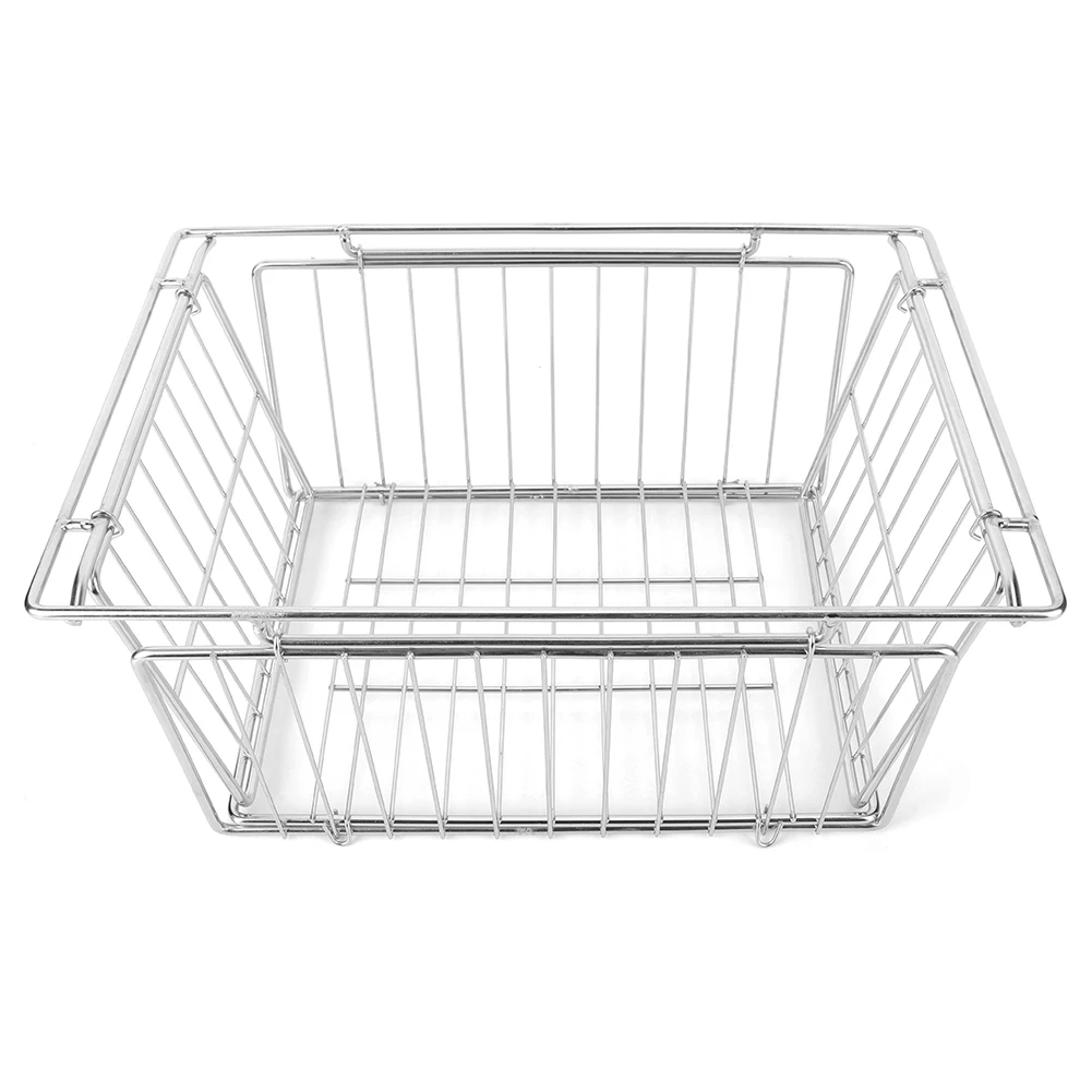 سلة تخزين لوحة الطاولة أواني من الفولاذ المقاوم للصدأ أوعية حامل أطباق سلة متعددة الوظائف لرف توسيع جانبي لسطح المكتب IGT #3