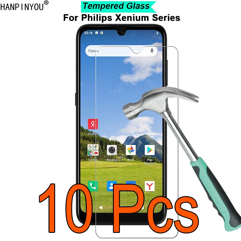 10 Pcs/Lot For Philips Xenium S6505 S266 S566 9H Hardness 2.5D Ultra-thin Toughened Tempered Glass Film Screen Protector Guard