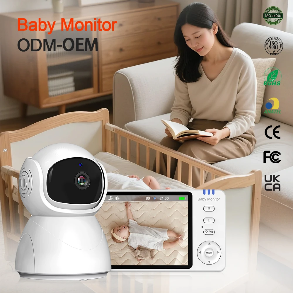 

Wholesale Wireless 2.4GHz FHSS Audio Two-Way Communication 720P Baby Monitor Night Vision Rechargeable Battery Pet/Child Babies