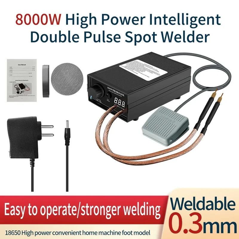 

DIY 8000W Mini Spot Welder Kit for 18650 Battery Pack Welding Portable Machine Pen Nickel Strip