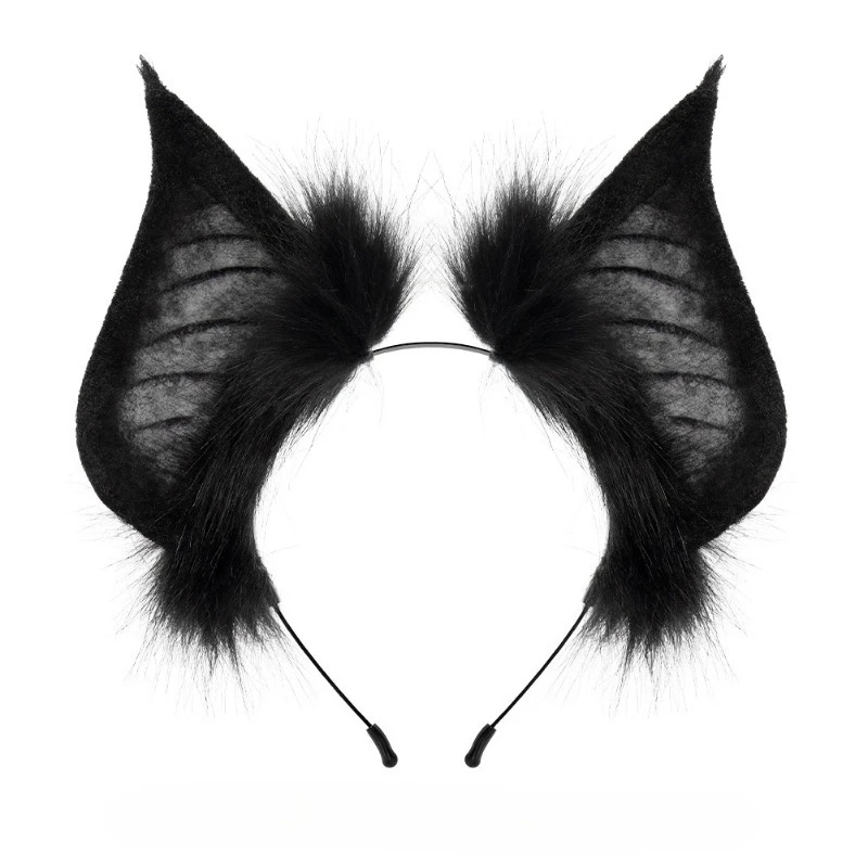 Halloween dark bat animal ear headband simulation headgear cos show accessories Internet celebrity live stream dress up devil