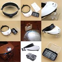 U2JC LED Lamp Light Headband Headset for Head Jeweler Magnifier Glass Loup