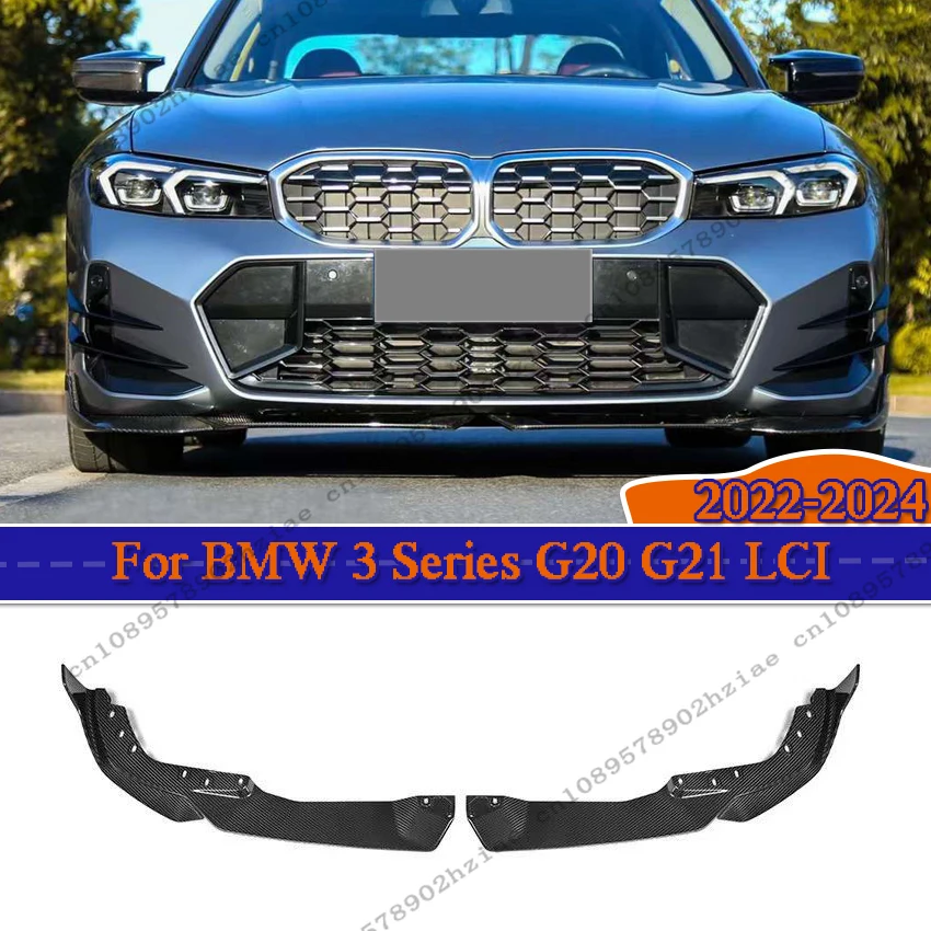 

MP Style Spoiler Diffuser Guard For BMW 3 Series G20 G21 LCI 2022 2023 2024 Front Bumper Splitter Lip Cover Body Kit