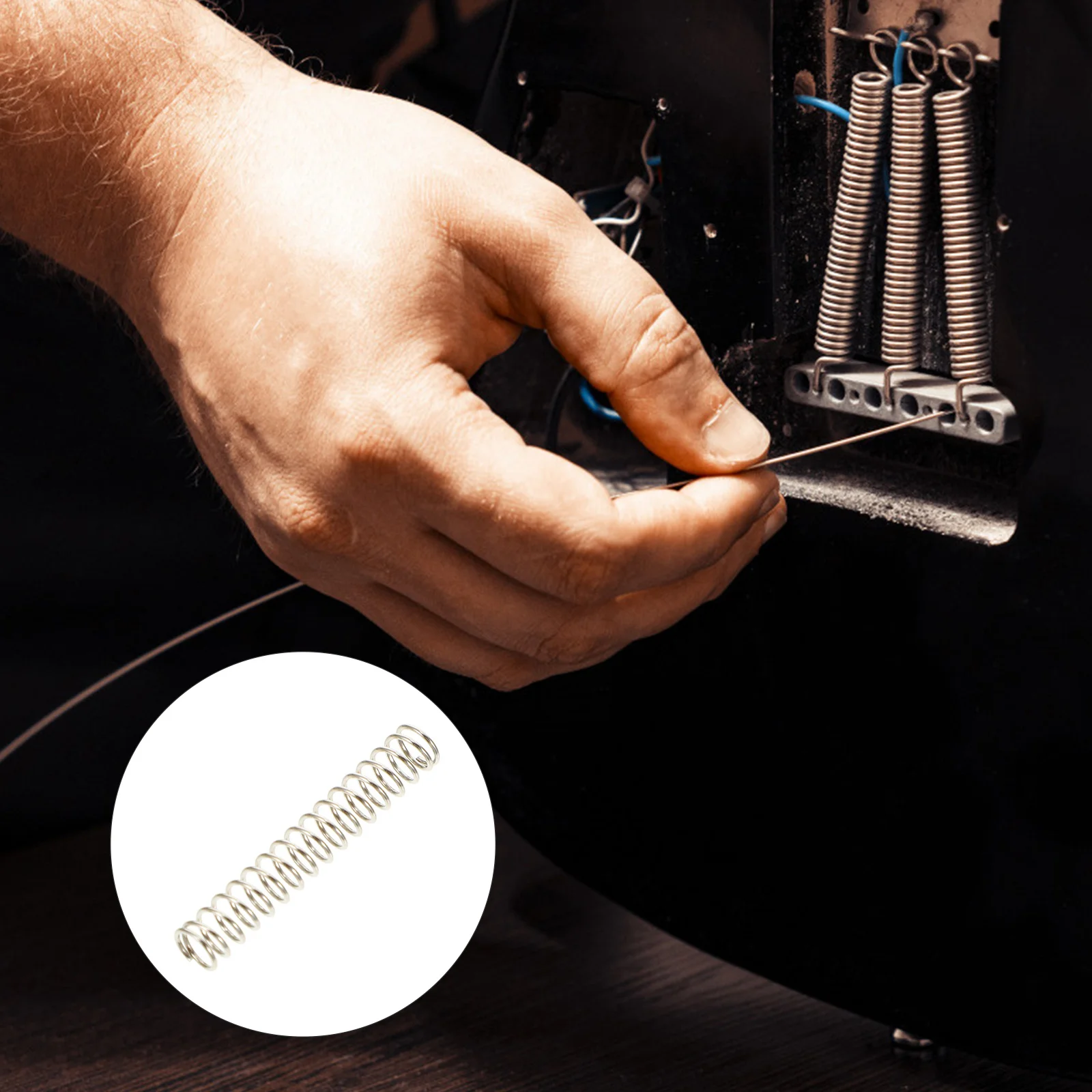 

10Pcs Electric Guitar Pickup Springs Heavy Duty Lightweight Precision Crafted for Bass Guitar Mounting Hardware Replacement